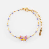 Bracelet papillon violet