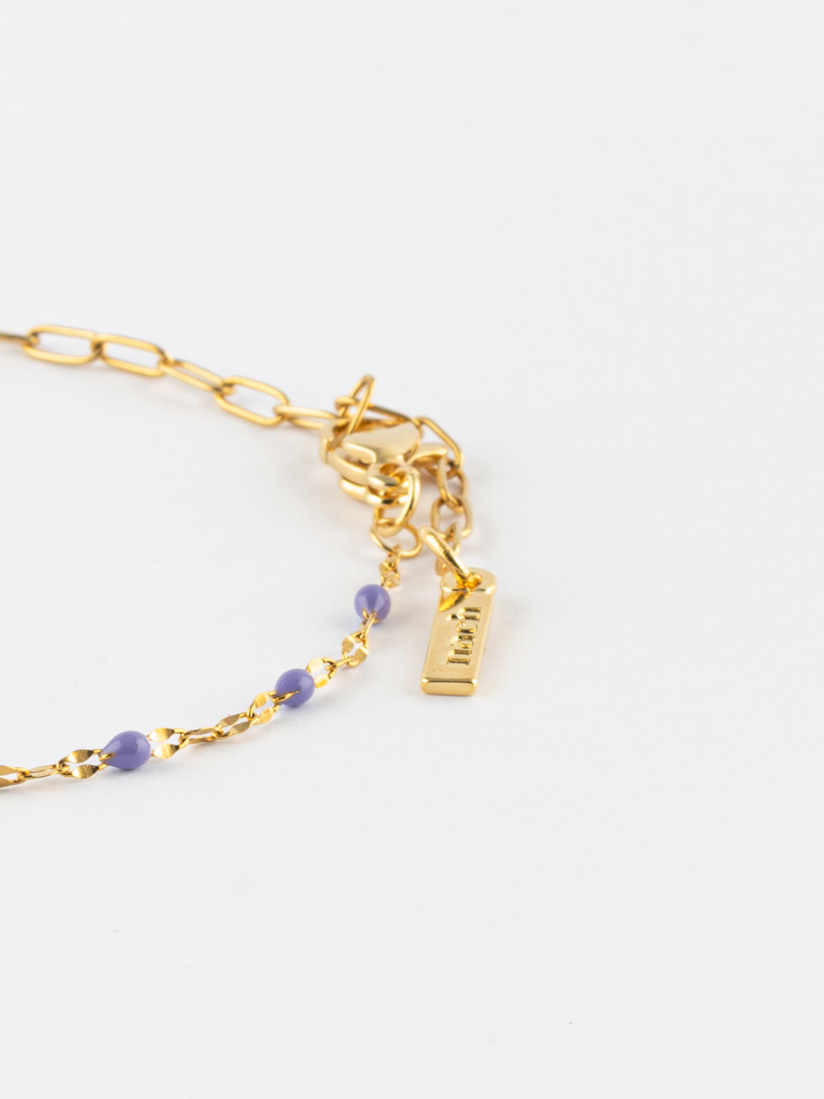 Bracelet papillon violet