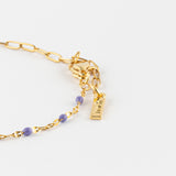 Bracelet papillon violet