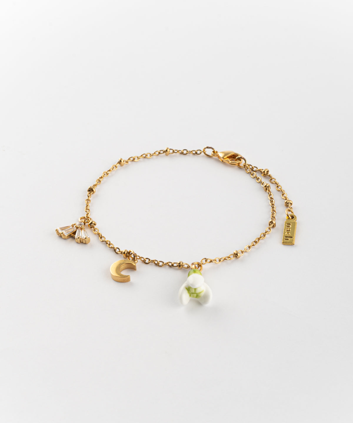 Bracelet perce-neige & lune - L'Etincelle