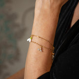 Bracelet perce-neige & lune - L'Etincelle