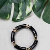 Bracelet perles noires toucan