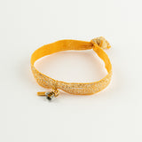 Bracelet élastique orange brillant abeille