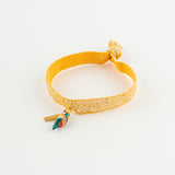 Bracelet twistband élastique orange guêpier