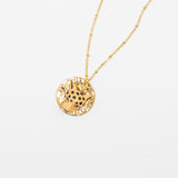 Leopard medallion necklace