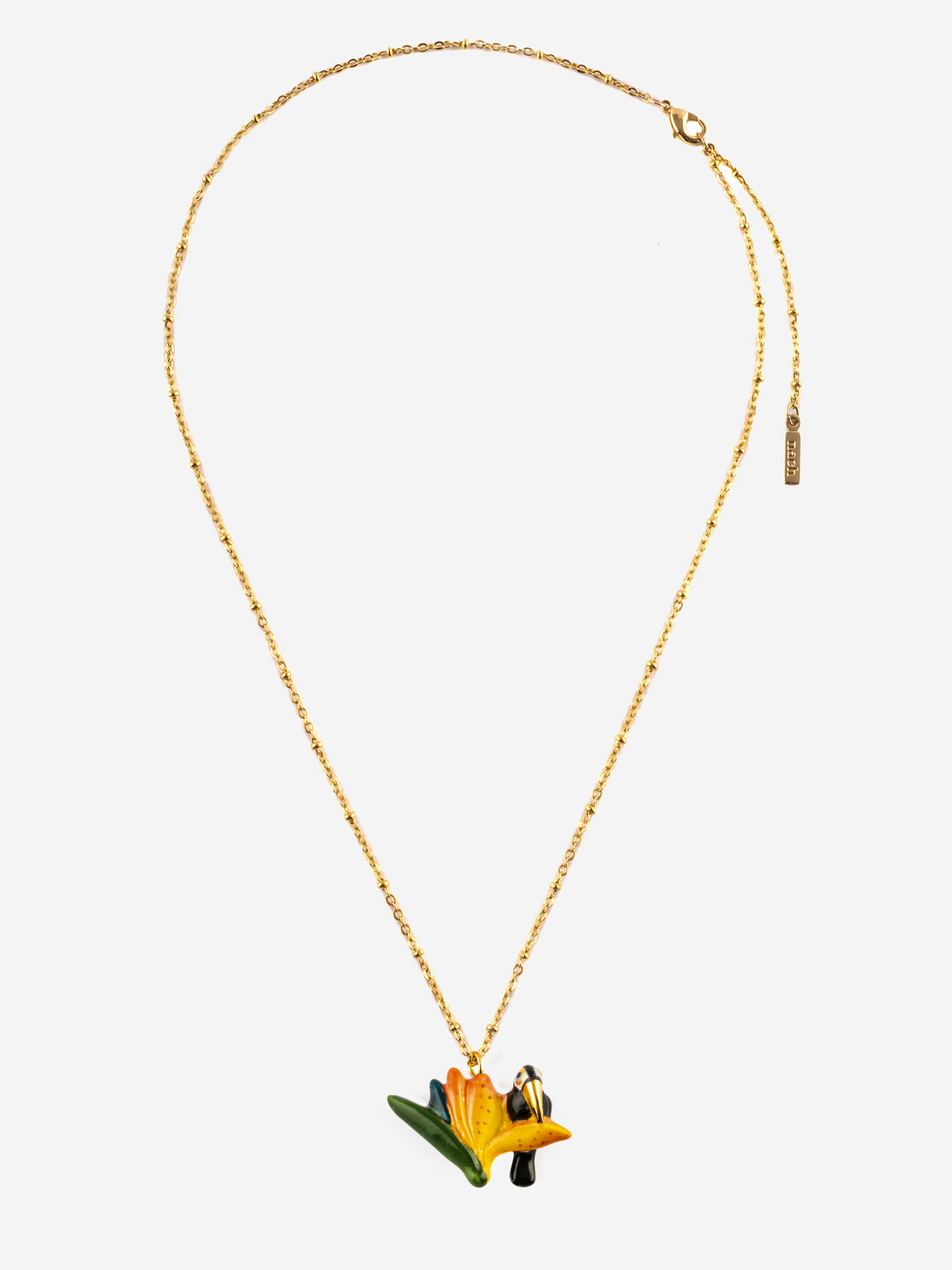 Collier oiseau de paradis & toucan