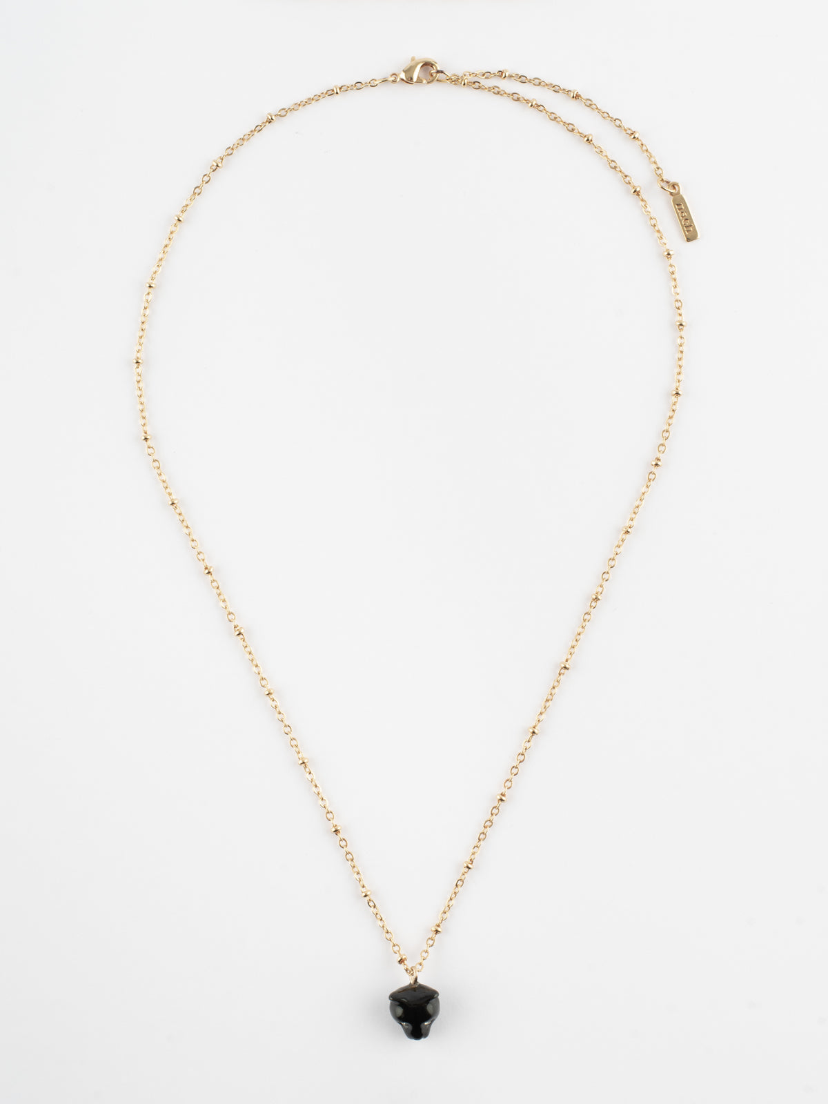 Collier panthère noire à strass