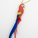 Red parrot necklace