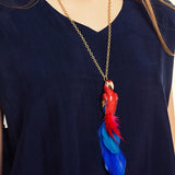 Red parrot necklace