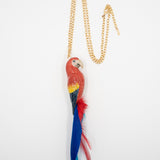 Red parrot necklace