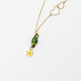 Green parrot necklace