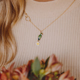 Green parrot necklace