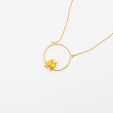 Collier perroquets jaune