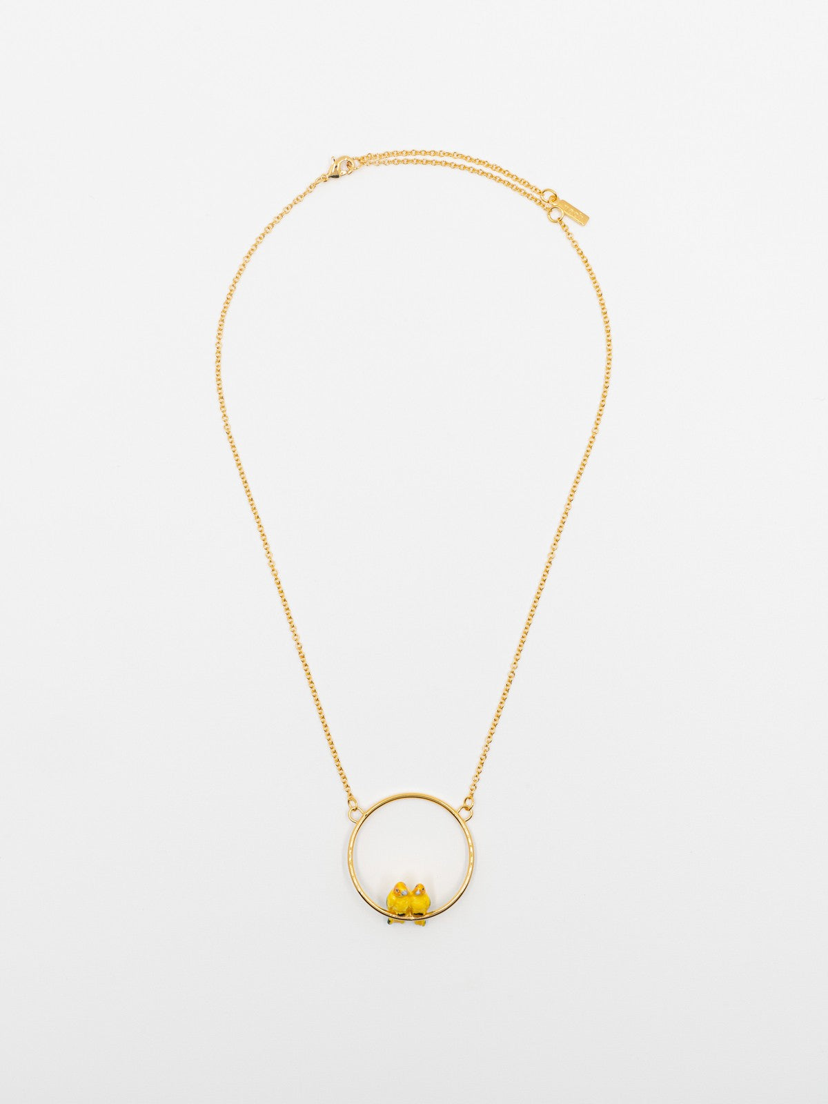 Collier perroquets jaune