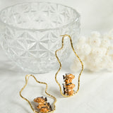 Leopard fish wave hoop earrings