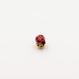 bijou pin's animal coccinelle peint à la main en porcelaine