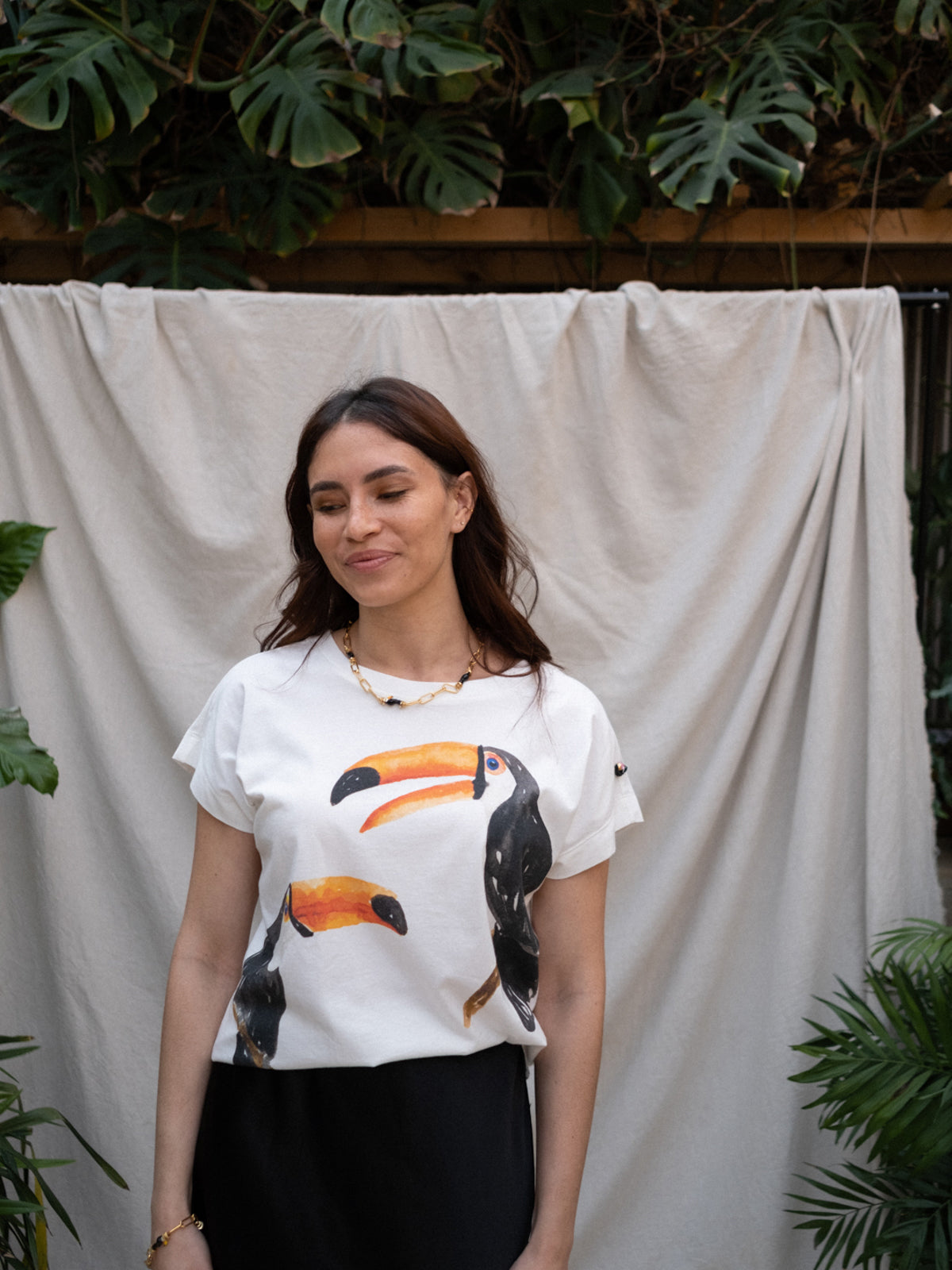 T-shirt couple de toucans