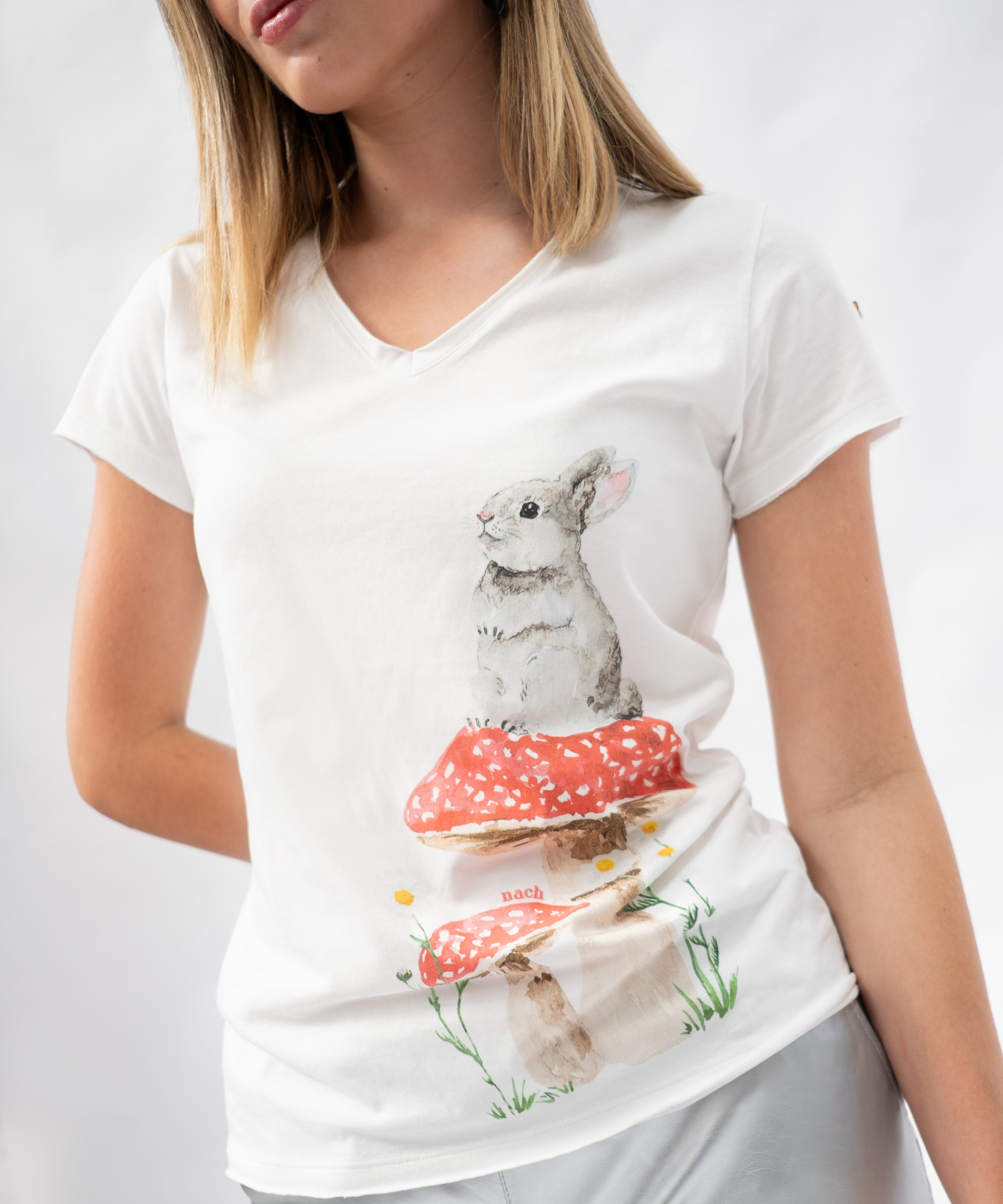 Tee-shirt lapin et champignon - Il était une fois